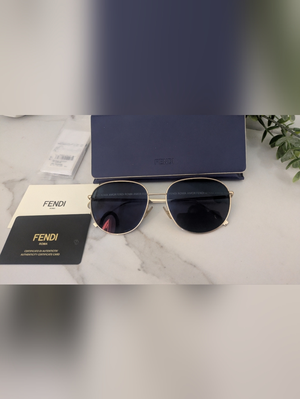 Women's Fendi Monogram Mirrored Logo  Sunglasses